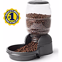 Petmate Replendish Gravity Dog Feeder with Microban Spill Resistant Bowl
