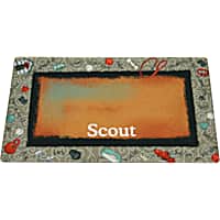 Drymate Bow Wow Beige Personalized Pet Placemat