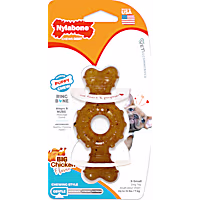 Nylabone Puppy Chew Teething Ring Bone Chicken Chew Dog Toy