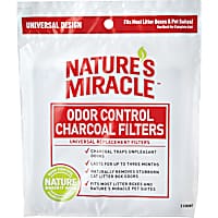 Nature's Miracle Odor Control Charcoal Filters Universal Replacement for Cats