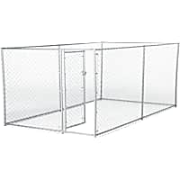 Lucky Dog Boxed Chain Link Kennel