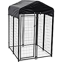 Lucky Dog Uptown Welded Wire Kennel w/Cover and Frame