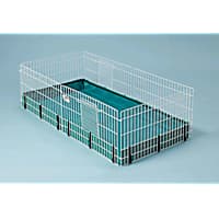 Full Cheeks™ Courtyard Guinea Pig Habitat - Includes Cage, Play Yard,  Feeding & Cage Accs.