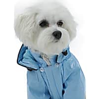 Pet Life Baby Blue Pvc Waterproof Adjustable Pet Raincoat