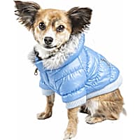 Pet Life Metallic Blue Dog Parka