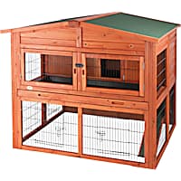 TRIXIE Natura XL Two Story Rabbit Hutch with Outdoor Run