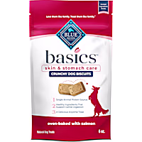 Blue Buffalo Blue Basics Skin & Stomach Care Salmon & Potato Biscuits Crunchy Dog Treats