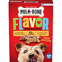 Milk-Bone Flavor Snacks Small Dog Biscuits, Flavored Crunchy Dog Treats