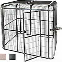 A&E Cage Company 62" X 62" Walk In Aviary in Black