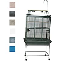 A&E Cage Company 32" X 23" Play Top Bird Cage in Black