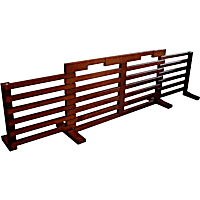 Zoovilla Gate-N-Crate Folding Pet Gate with Walnut Finish