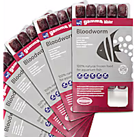 Tropical Marine Centre Gamma Frozen Food Bloodworm Blister Pack Fish Food