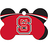 Quick-Tag North Carolina State NCAA Bone Personalized Engraved Pet ID Tag, Large