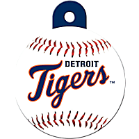 Quick-Tag Detroit Tigers MLB Personalized Engraved Pet ID Tag, Large