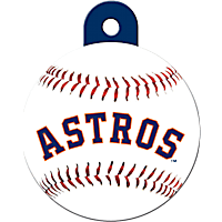 Quick-Tag Houston Astros MLB Personalized Engraved Pet ID Tag, Large