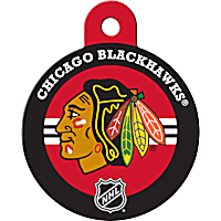 Quick-Tag Chicago Blackhawks NHL Personalized Engraved Pet ID Tag, Large
