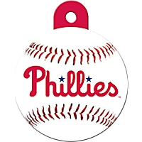 Quick-Tag Philadelphia Phillies MLB Personalized Engraved Pet ID Tag, Large