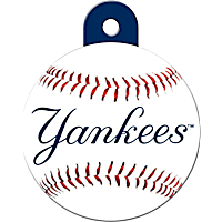 Quick-Tag New York Yankees MLB Personalized Engraved Pet ID Tag, Large