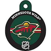 Quick-Tag Minnesota Wild NHL Personalized Engraved Pet ID Tag, Large