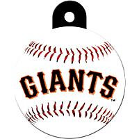 Quick-Tag San Francisco Giants MLB Personalized Engraved Pet ID Tag, Large