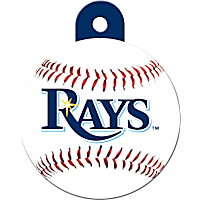 Quick-Tag Tampa Bay Rays MLB Personalized Engraved Pet ID Tag, Large