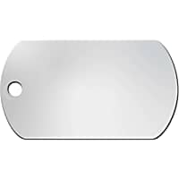 Quick-Tag Military Chrome Pet I.D. Tag