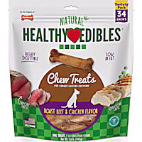 Nylabone Healthy Edibles 2 Flavor Variety Pack Petite Dog Bone Chews