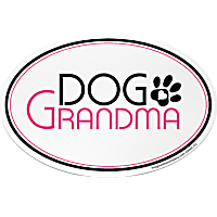Imagine This "Dog Grandma" Oval Car Magnet