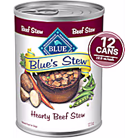 Blue Buffalo Blue's Stew Made with Natural Ingredients, Hearty Beef Stew, Grain-Free Wet Dog Food
