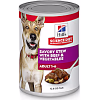 Hill's Science Diet Adult Savory Stew with Beef & Vegetables Canned Wet Dog Food