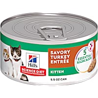 Hill's Science Diet Savory Turkey Entree Canned Wet Kitten Food