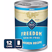 Blue Buffalo Freedom Natural Grain-Free, Chicken Recipe, Wet Dog Food