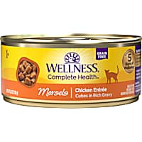 Wellness Complete Health Natural Grain Free Morsels Chicken Entree Wet Cat Food