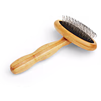Well & Good Wooden Cushion Slicker Dog Brush