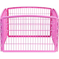 Iris Pink Four Panel Pet Containment and Exercise Pen without Door