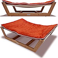 Pet Lounge Studios Bambu Nautical Hammock Pet Bed in Orange