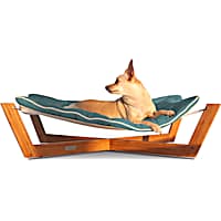 Pet Lounge Studios Bambu Cross Hammock Pet Bed in Blue