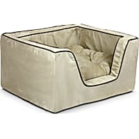 Snoozer Luxury Square Bed in Buckskin with Java Cording