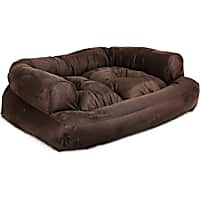 Snoozer Luxury Overstuffed Sofa in Hot Fudge