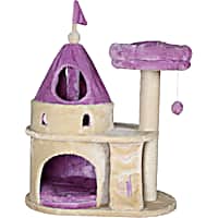TRIXIE My Kitty Darling Castle in Purple & Beige