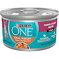 Purina ONE Natural Ideal Weight Tender Salmon Recipe Wet Cat Food