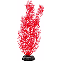 Imagitarium Red Corkscrew Val Midground Plastic Aquarium Plant