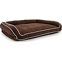 Memory Foam Brown Couch Dog Bed