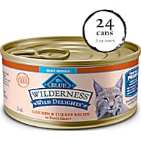 Blue Buffalo Wilderness Wild Delights Meaty Morsels Chicken & Turkey Wet Cat Food