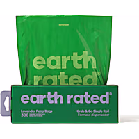 Earth Rated Lavender Scented Single Roll Dog Poop Bags