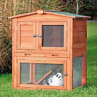TRIXIE Natura Two Story Animal Hutch with Gabled Roof
