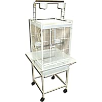 YML White Playtop Cage