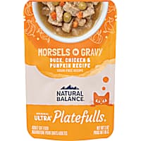 Natural Balance Platefulls Duck, Chicken & Pumpkin Formula in Gravy Adult Wet Cat Food