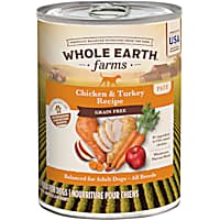 Whole Earth Farms Grain Free Chicken & Turkey Recipe Canned Dog Food