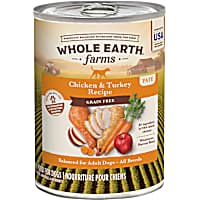 Whole Earth Farms Grain Free Chicken & Turkey Recipe Canned Dog Food
